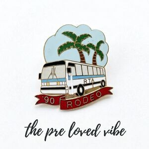 RTA Rodeo Bus Vintage Collectible Pin: 1990's
